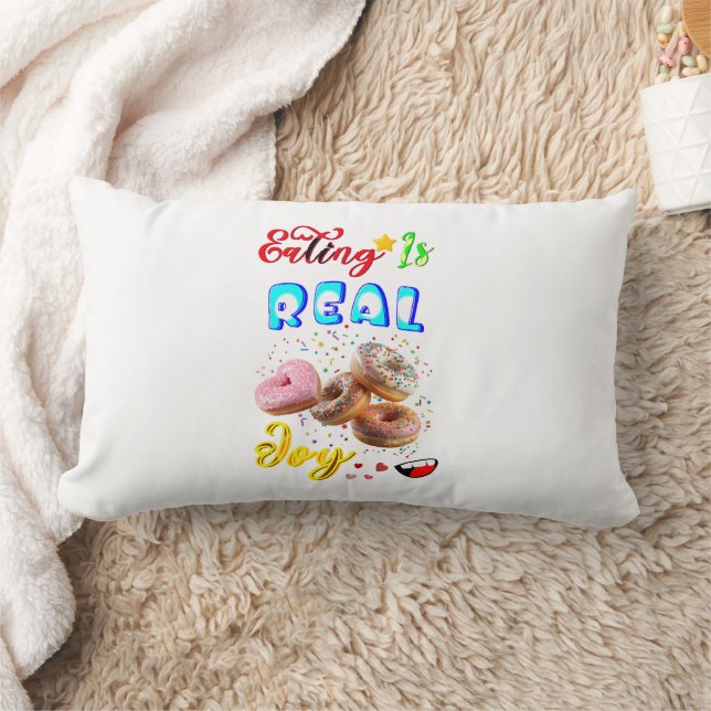 Eating Polyester Is Real Joy Lumbar Pillow (Blanket)