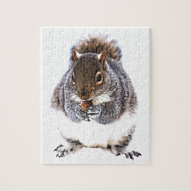 Eating Squirrel Jigsaw Puzzle (Vertical)