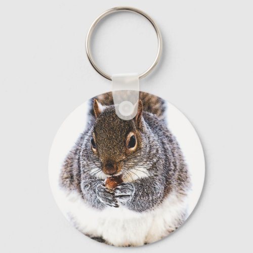 Eating Squirrel Keychain