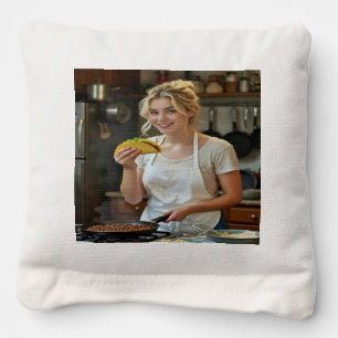 Eating Tacos Photo Personalize Customize Cornhole Bags
