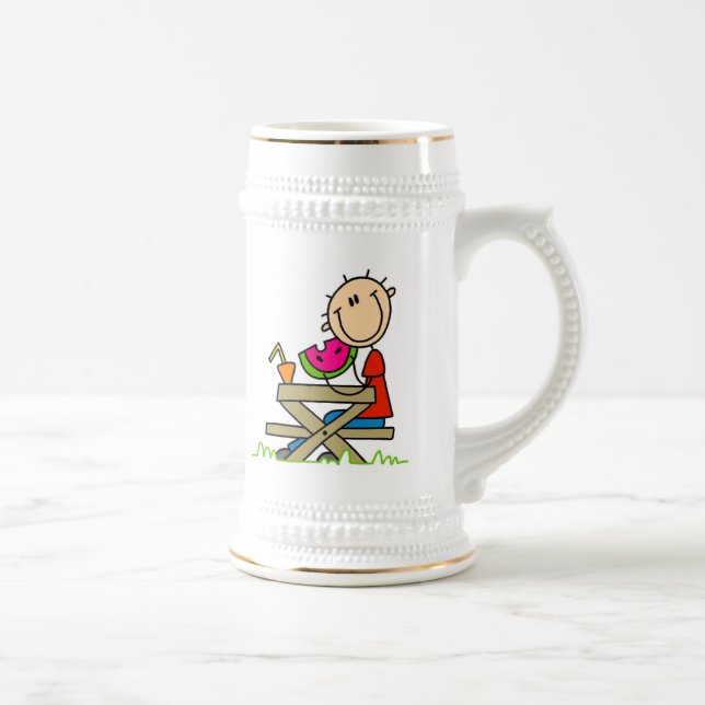 Eating Watermelon Beer Stein (Right)