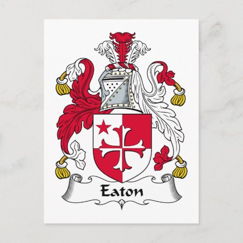 Eaton Family Crest Postcard