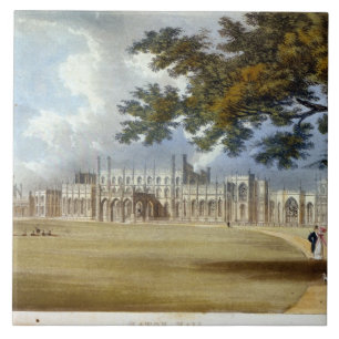 Eaton Hall, Entrance Front, from Ackermann's 'Repo Tile
