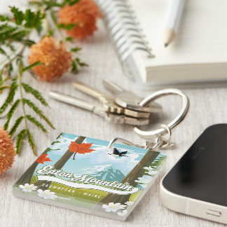 Eaton Mountain Skowhegan, Maine Acrylic Print Keychain