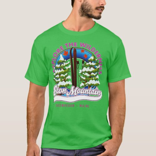 Eaton Mountain Skowhegan Maine ski T_Shirt