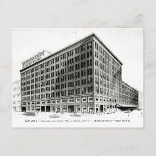 Eaton's Queen St Toronto illustration Postcard