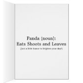 "Eats Shoots and Leaves" Cards (Inside (Right))