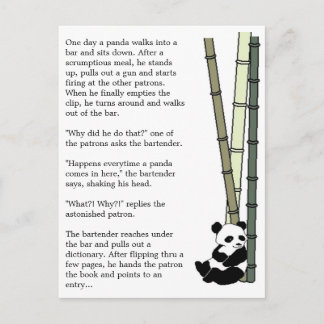 "Eats Shoots and Leaves" Postcard