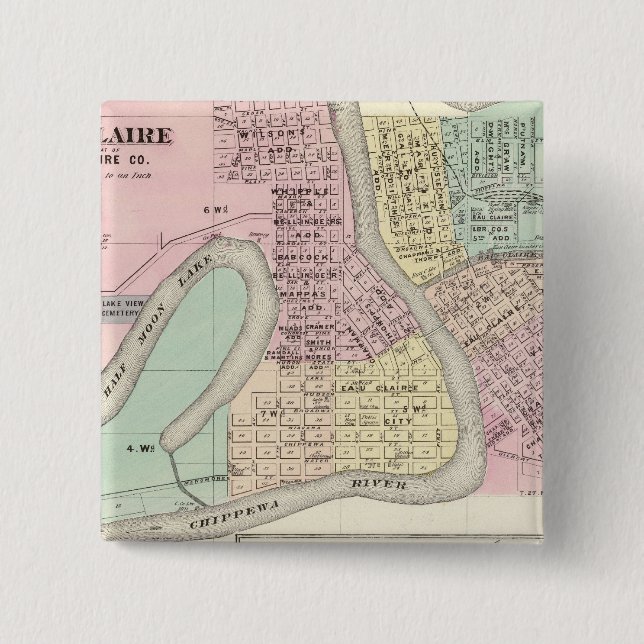 Eau Claire and Medford Button (Front)