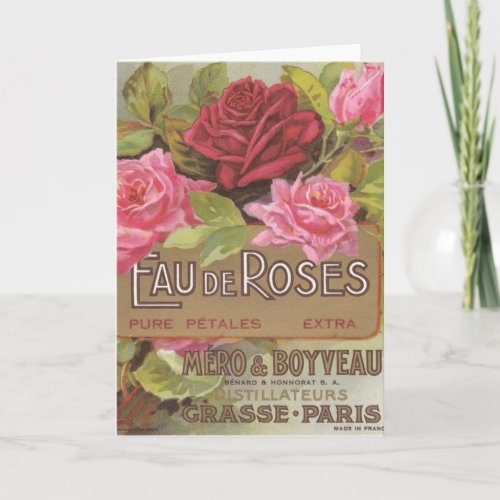 Eau de Roses Greeting Card