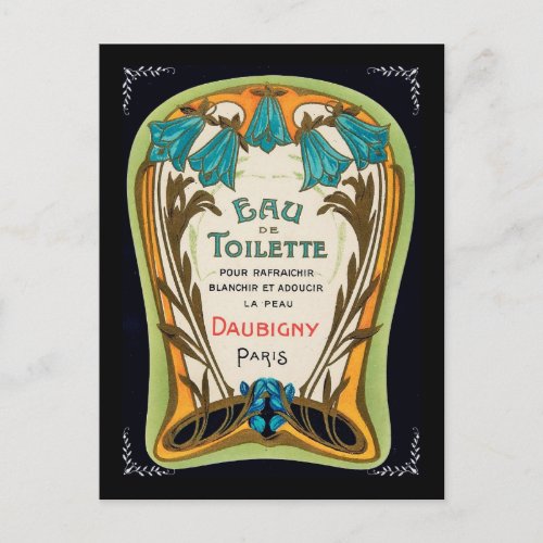 Eau de Toilette Doubigny Paris Postcard