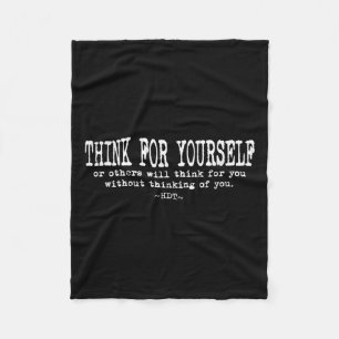 Eau Quote Motivation Insrational - Think For Yours Fleece Blanket
