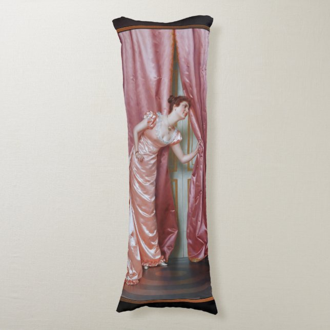 Eavesdropping by Vittorio Reggianini Body Pillow (Front Vertical)