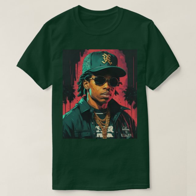 Eazy E Rapper 90s T-Shirt (Design Front)