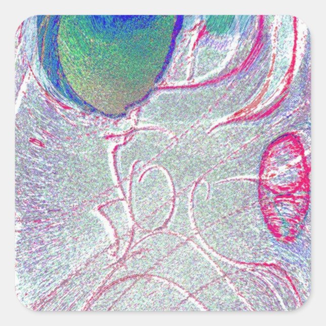 Eazy Face Square Magnet Square Sticker (Front)