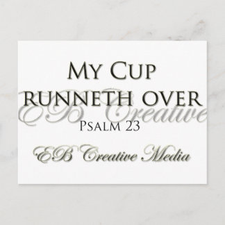 EB Creative Media - My Cup Runneth Over Postcard