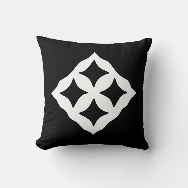 Eban | Adinkra Symbol of Love, Safety, Protection Throw Pillow (Front)