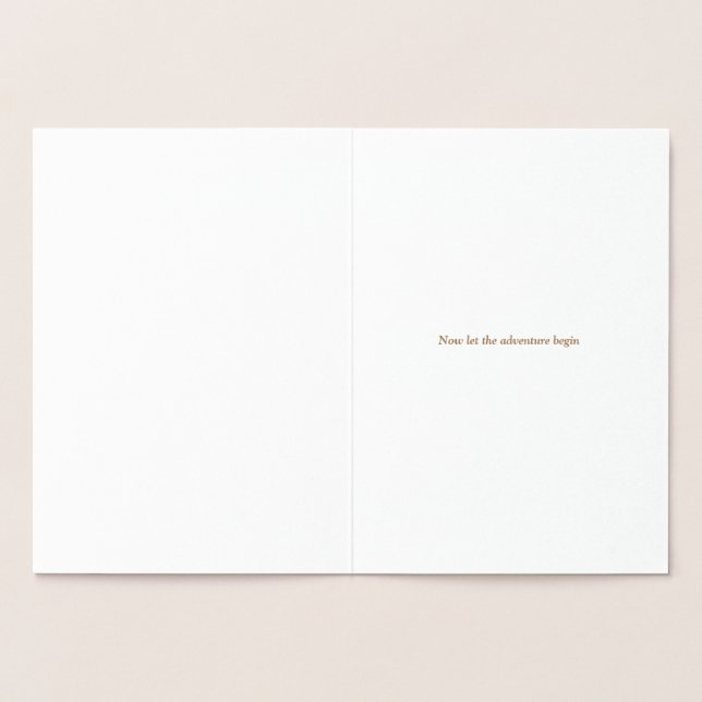 Eban Adinkra wedding Foil greeting Card (Inside)