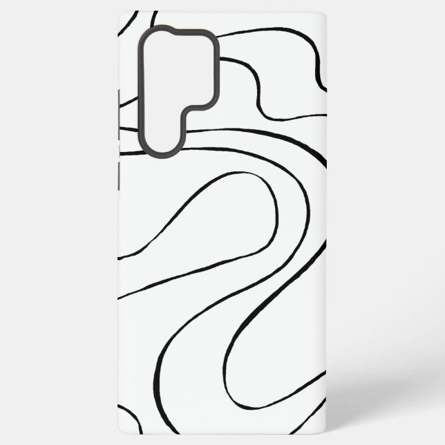 Ebb and Flow 2 - Black and White Samsung Galaxy Case (Back)