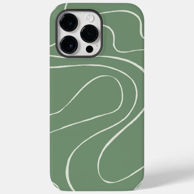 Ebb and Flow 2 in Green Case-Mate iPhone Case (Back)