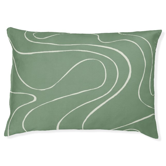 Ebb and Flow 2 in Green Pet Bed (Front)