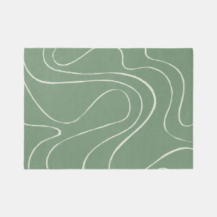 Ebb and Flow 2 in Green Rug