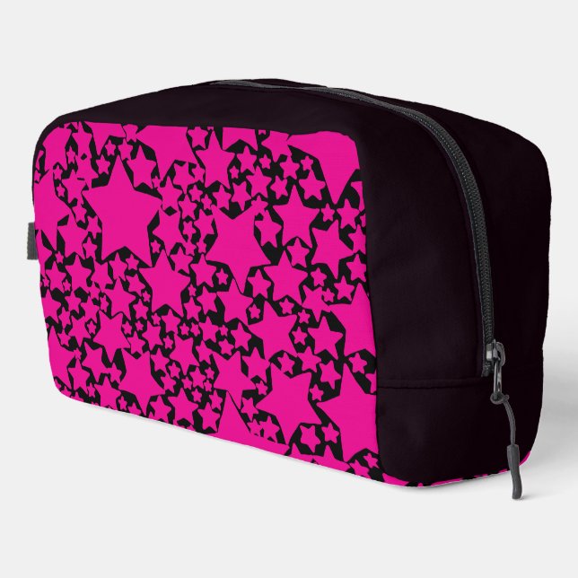 Ebb and Flow 2 in Magenta and Black Dopp Kit (Right Corner)