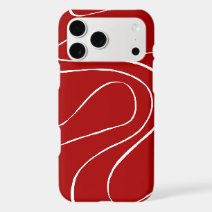 Ebb and Flow 2 in Red and White iPhone 17 Pro Max Case