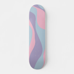 Ebb and Flow 4 in Blue, Pink, and Lilac Skateboard