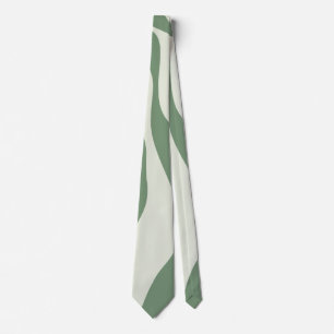 Ebb and Flow 4 in Green Neck Tie