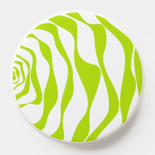 Ebb and Flow 4 in Lime Green and White PopSocket