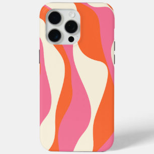 Ebb and Flow 4 - Pink, Orange and Cream iPhone 15 Pro Max Case