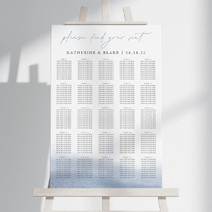 Ebb Tide XL Seating Chart - Up to 25 Tables Foam Board