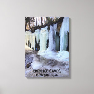EBEN ICE CAVES MICHIGAN U.S.A. CANVAS PRINT
