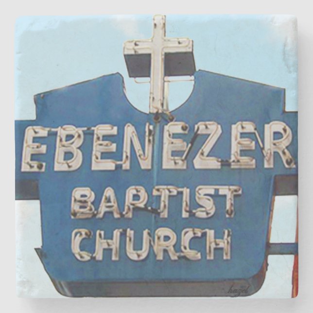 Ebenezer Baptist Church Atlanta, Ebenezer Baptist  Stone Coaster (Front)