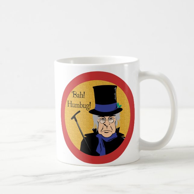 Ebenezer Scrooge Bah! Humbug! Coffee Mug (Right)