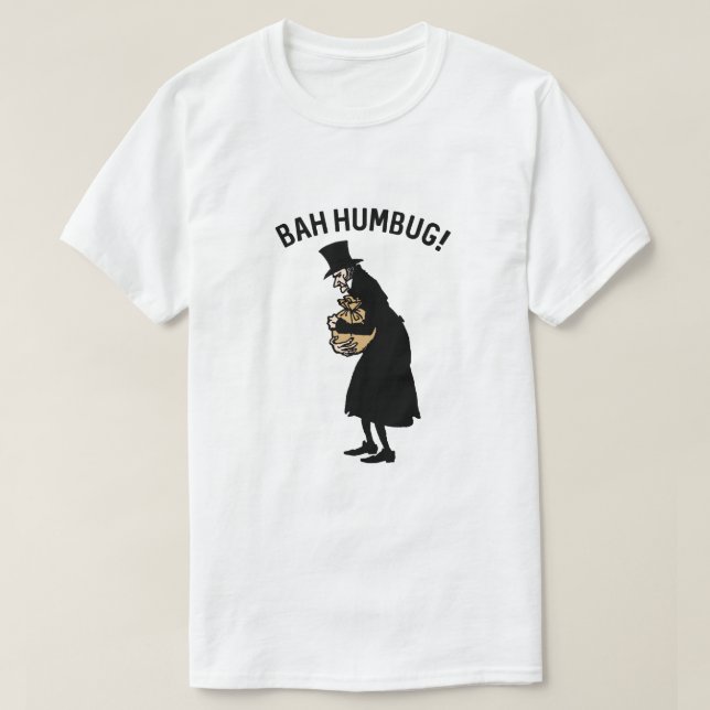 Ebenezer Scrooge Bah Humbug Shirt (Design Front)