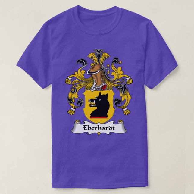 Eberhardt Coat of Arms Family Crest  T-Shirt (Design Front)