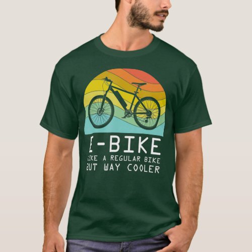 EBike Bicycle Cool Electric Bike Battery Motor T_Shirt