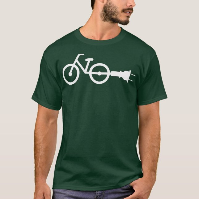 Ebike Electric Bike Funny Gift Novelty Bicycle T-Shirt (Front)