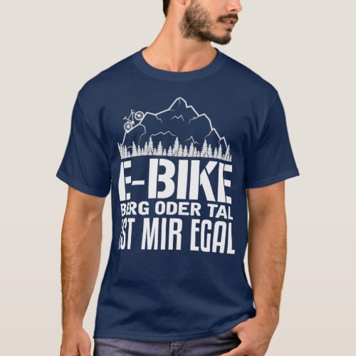 EBike funny bicycle I cyclist pensioner saying  T_Shirt