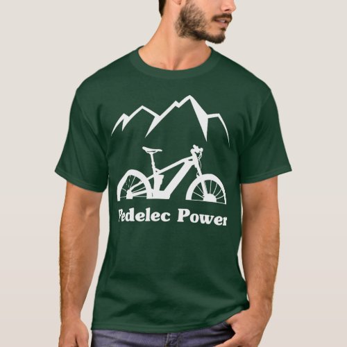 EBike Pedelec Power Bicycle Battery Mountain T_Shirt