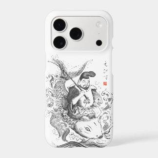 Ebisu - God of Fishing & Commerce (ink painting) iPhone 17 Pro Case