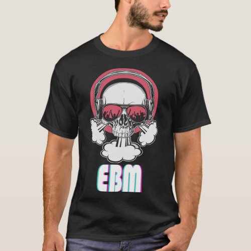 EBM Disco Techno Trance Skull T_Shirt