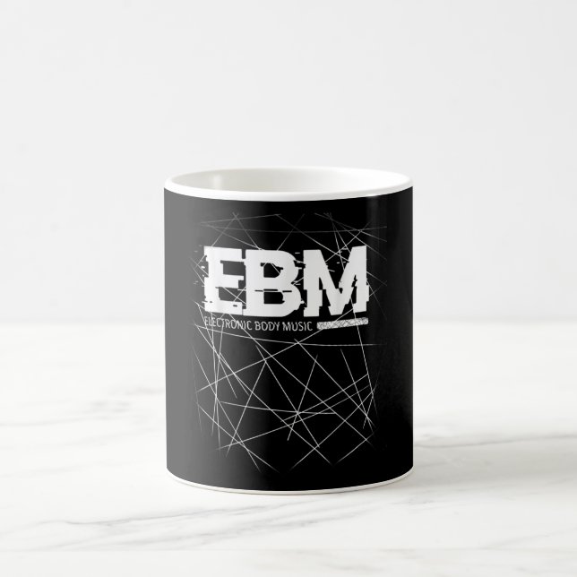 EBM ELECTRONIC BODY MUSIC DESIGN, DARK WAVES, COFFEE MUG (Center)