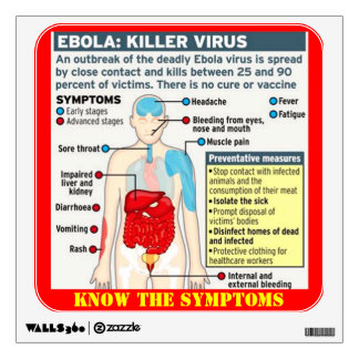 EBOLA: KILLER VIRUS WALL DECAL