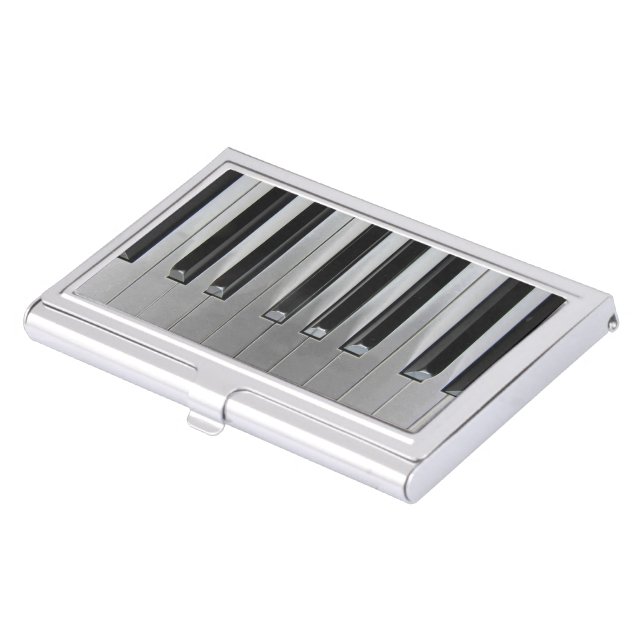 Ebony and Ivory Business Card Case (Front)