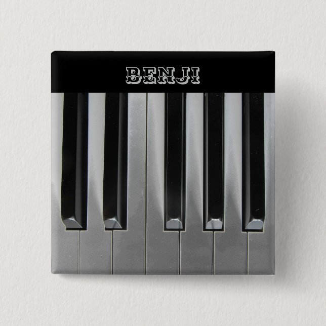Ebony and Ivory Button (Front)