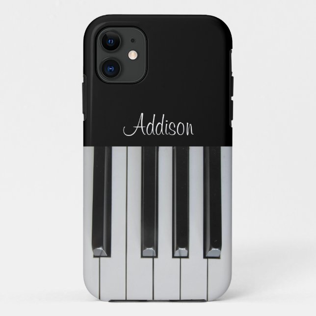 Ebony and Ivory Custom Text Case-Mate iPhone Case (Back)