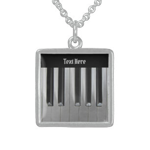 Ebony and Ivory Sterling Silver Necklace